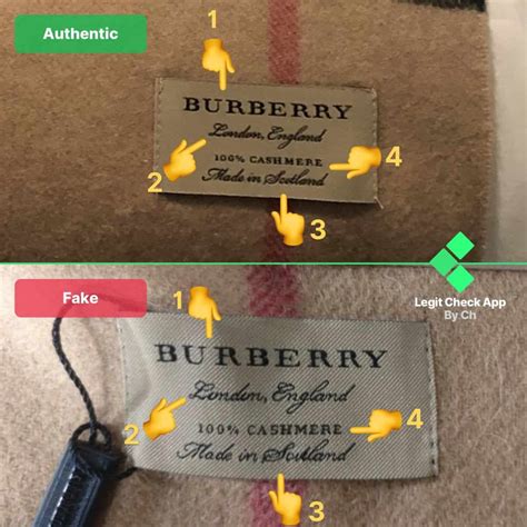 burberry scarf fake vs real|how to authenticate burberry.